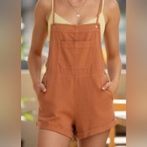 Billabong Women's Brick Orange Shortalls